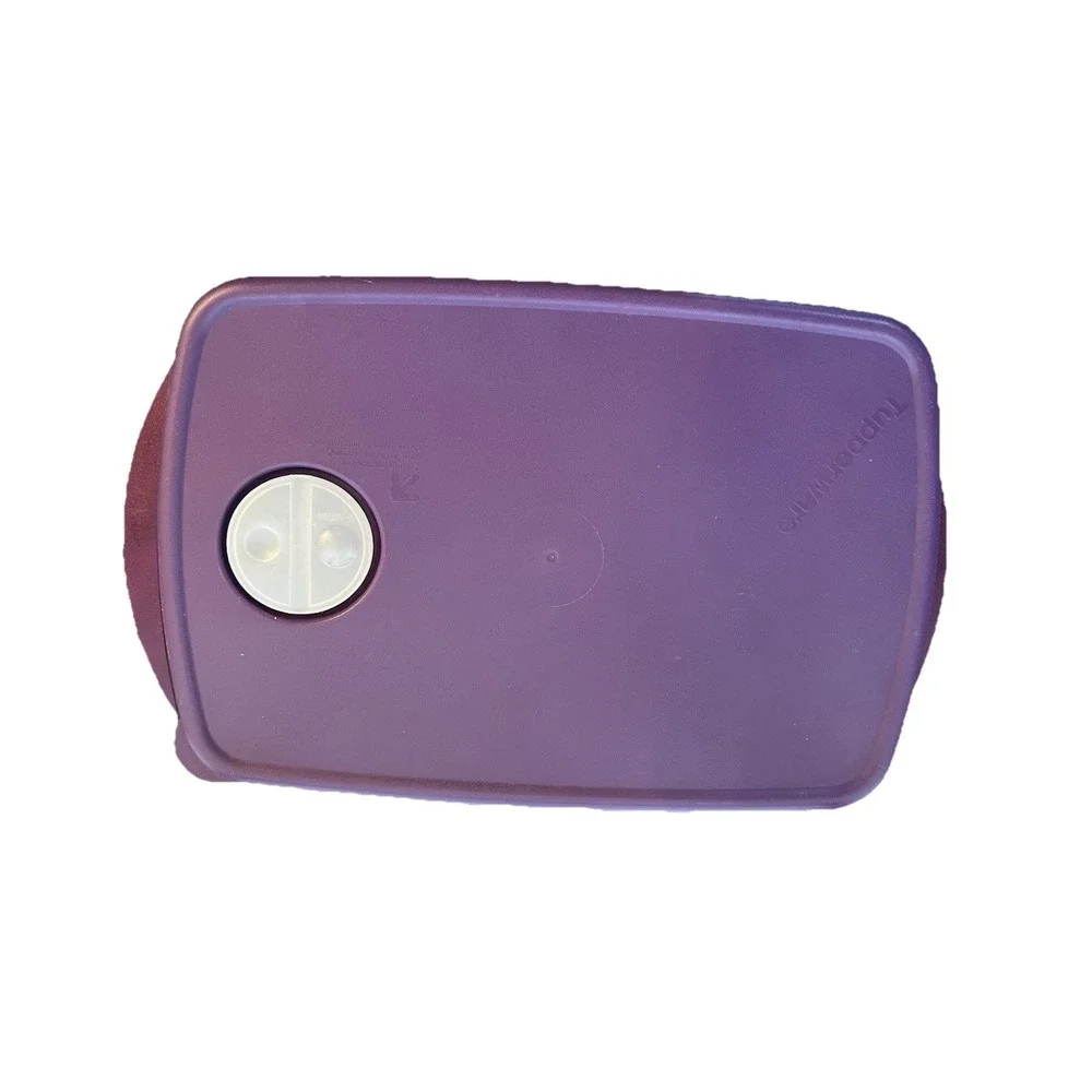 Tupperware Rock N Serve 3 Section Divided Vented Purple Microwaveable 3990A-1